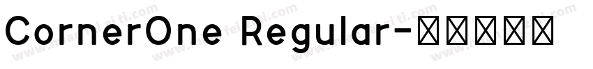 CornerOne Regular字体转换